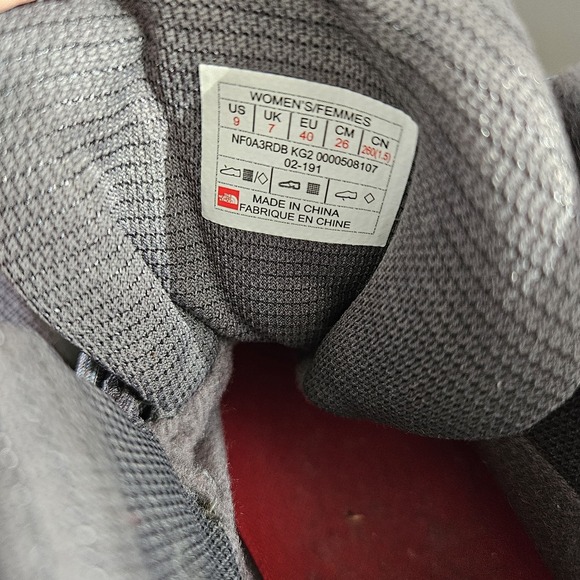 THE NORTH FACE Women Mid Lace Insulated Waterproof Boots Sz 9 Hydra Seal Grey - Picture 4 of 12